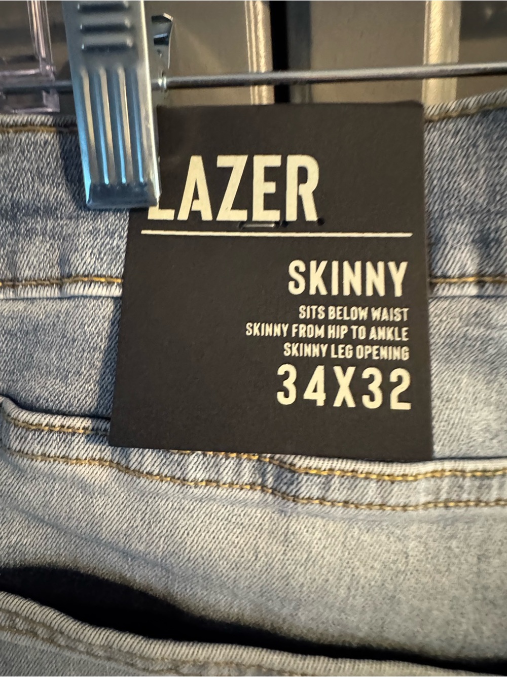 NWT LAZER Skinny Men’s Jeans in Light Blue